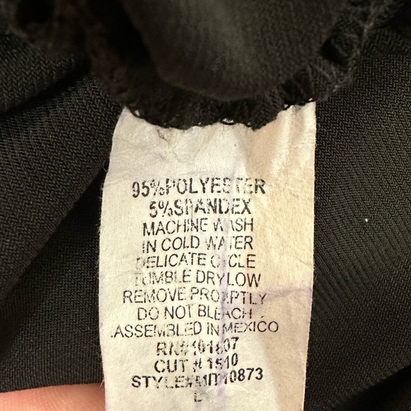 Espresso black women’s blouse size large - Picture 2 of 5